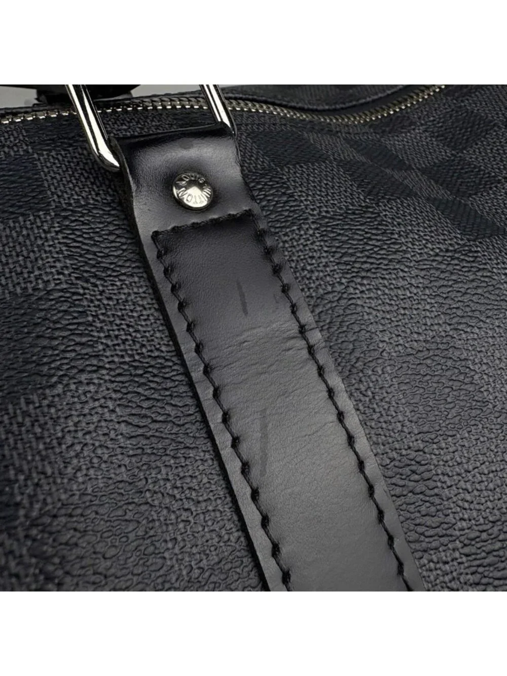 Louis Vuitton Keepall Bandouliere 55 2-Way Boston Bag Damier Graphite Noir